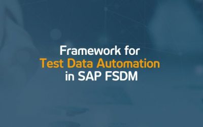 Framework for test data automation in SAP FSDM