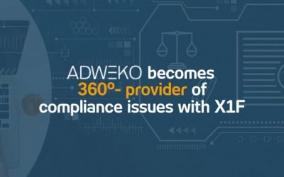 ADWEKO becomes 360° provider for compliance issues with X1F