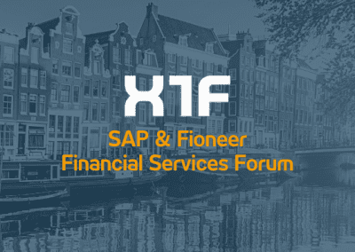 X1F at the SAP & Fioneer Financial Services Forum in Amsterdam | July 12-14, 2022
