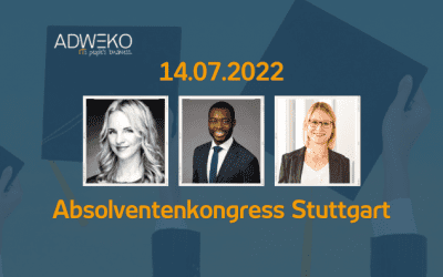 Triff ADWEKO auf dem Absolventenkongress in Stuttgart am 14.07.2022