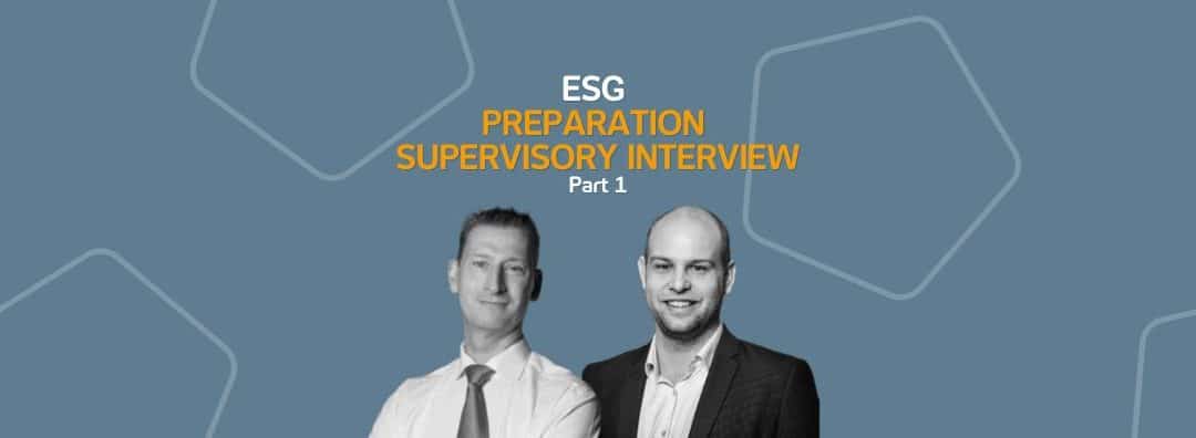 ESG – Preparation supervision meeting – part 1