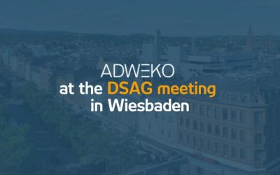 ADWEKO at the DSAG spring meeting in Wiesbaden