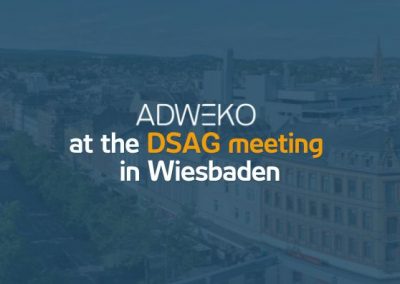 ADWEKO at the DSAG spring meeting in Wiesbaden