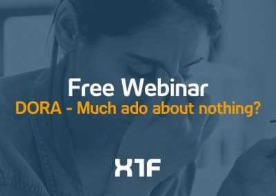 Free webinar october 17, 11 a.m.  “DORA – Much ado about nothing?”