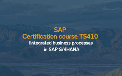 SAP Certification Course TS410: Integrated Business Processes in SAP S/4HANA