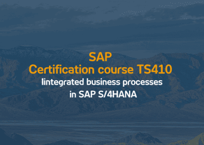 SAP Certification Course TS410: Integrated Business Processes in SAP S/4HANA
