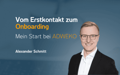 From initial contact to onboarding A field report by Alexander Schmitt | 13.11.23